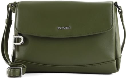 PICARD Leren schoudertas Really Shoulder Bag Olive olijfgroen