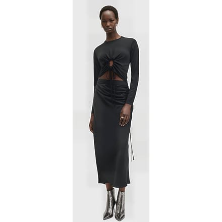 AllSaints Xylia Ls Top Black Taglia: 8 | Magliette intime Outlet | Donna | Nero