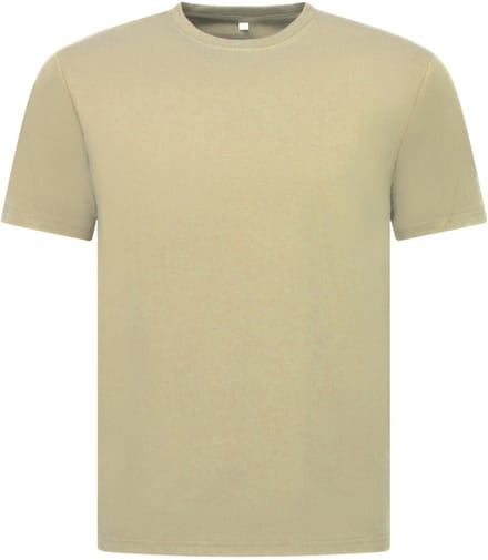 Oversized T shirt Heren - Effen T shirt Heren Blanco - MD6530 - Licht Bruin