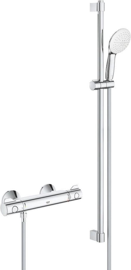 Grohe Grohtherm 800 Comfortset - 150mm - met koppelingen - 90cm - chroom