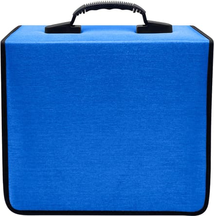 Purepeak CD Hoes Opbergmap - DVD Hoesjes Case - Opslag voor 400 CD's - Auto Map - Blauw
