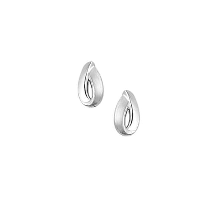 Oorknoppen Poli/mat Zilver Gerhodineerd Mat Glanzend 13 mm x 7 mm