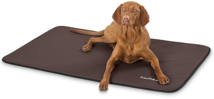 Knuffelwuff kunstleer hondenmat Cheyenne XL 105 x 73cm bruin