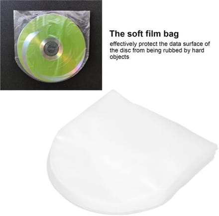 Store_8 - Cd-, DVD-binnenhoezen - Transparante Plastic Hoes