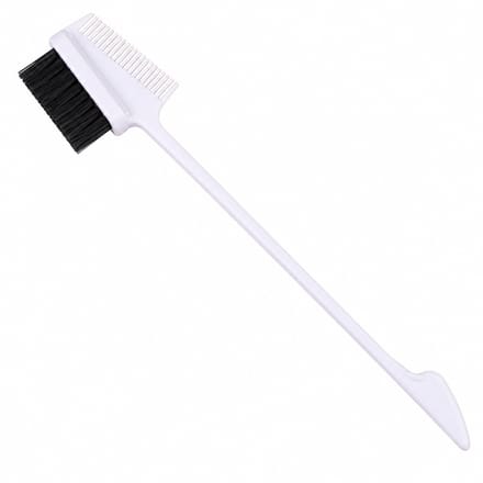Haar in Stijl® Edge Brush Kam Wit - Wenkbrauw Styling - Haar Scheiden Tool