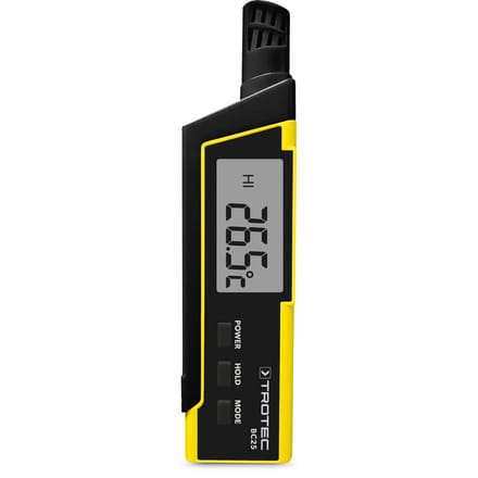 TROTEC Thermohygrometer BC25 incl. hitte-index (HI) en gevoelstemperatuur (WGBT) indicator