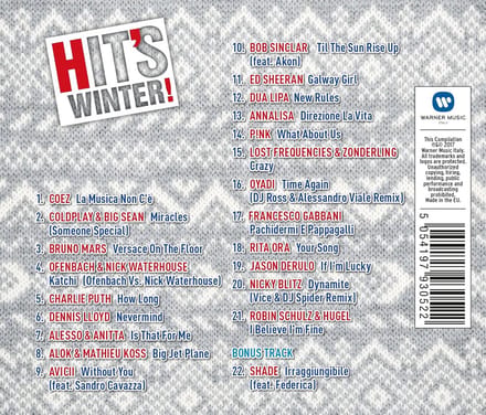 Hit's CD Winter 2017 - De Beste Nummers van Dat Jaar