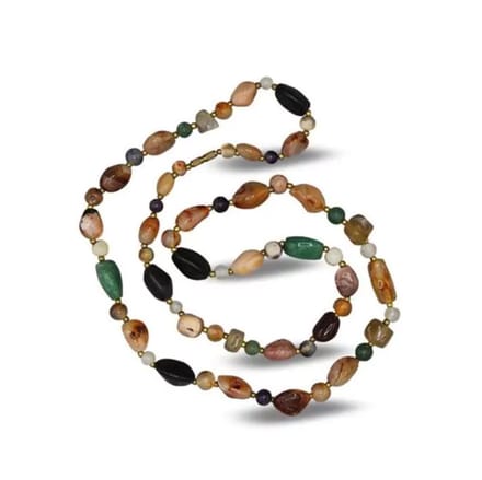 Positivity Necklace with Precious Stones