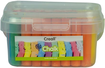 Stoepkrijt creall 50 stuks 6 kleuren | 12 stuks