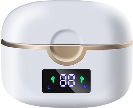 Draadloze Bluetooth 5.0-hoofdtelefoon met dubbele dynamische luidsprekers
