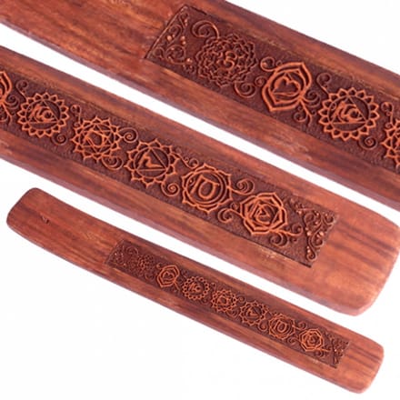 Wierookplankje zeven chakra's (12 stuks)