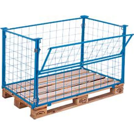 Opzetframe voor pallets type 64, 1200 x 800 x 1000 mm, gelakt