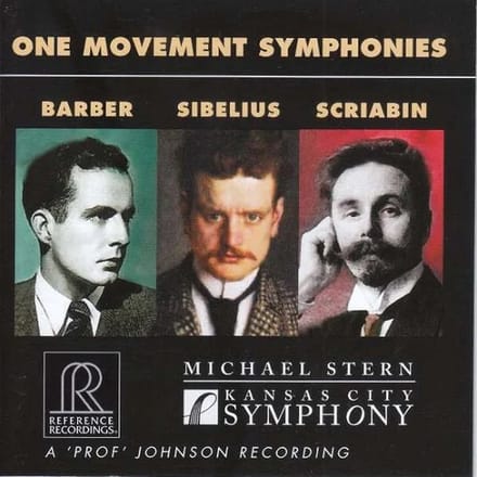 The Kansas City Symphony, Michael Stern - One Movement Symphonies: Barber, Sibelius, Scriabi (CD)