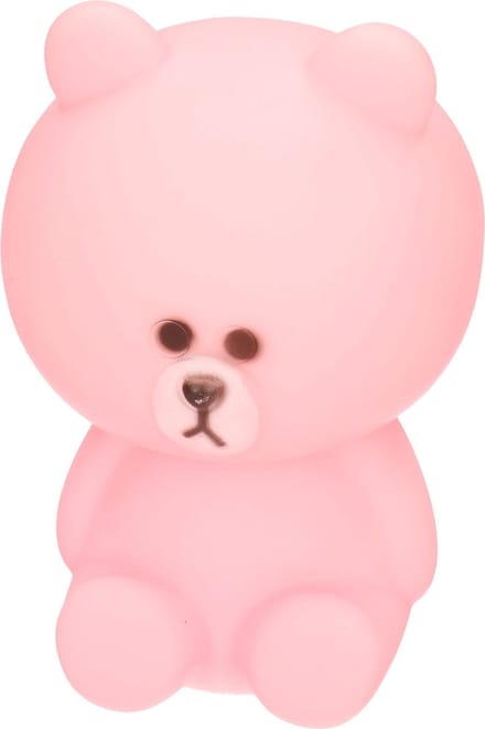 Concorde Kinder nachtlampje/bureaulampje - beertje - roze - 14 cm
