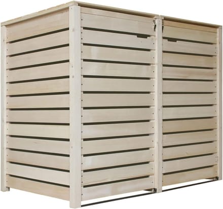 MKSS® Kliko Ombouw Dubbel - Containerberging voor 2 Containers - Weerbestendig - Hout