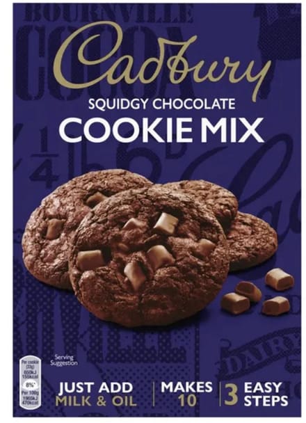 Cadbury Cookie Mix 265g – Chocolade Bakmix – Chocolate Chip Cookies – Makkelijk Te Maken