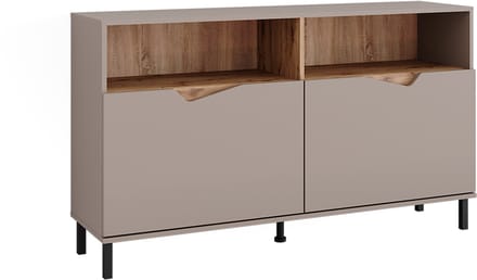 Vicco Marelle Sideboard – 140 x 81.3 cm met 2 deuren Grijs/Artisan
