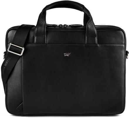 Braun Büffel Golf 3.0 Aktentas Leder 37.5 cm Laptopvak - 39cm (15,4 duim) - schwarz