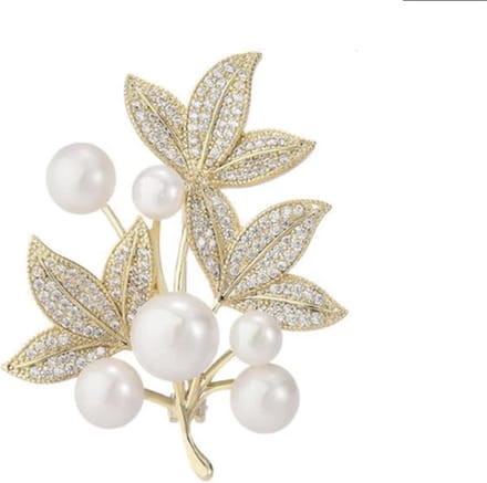 N3 Collecties Mode parel esdoornblad strass broches voor dames