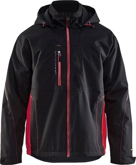 Blaklader Shelljack zwart/rood - maat XL