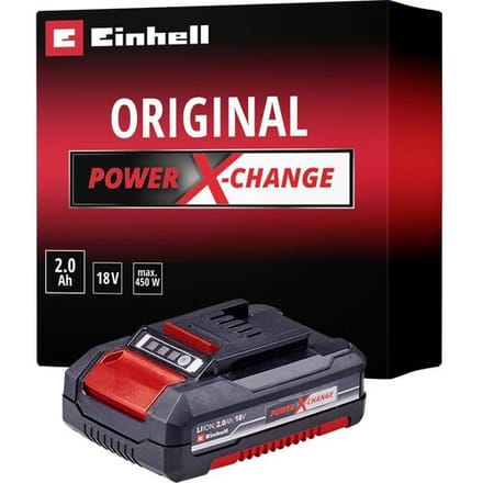 Einhell 2.0 Ah Accu - Power X-Change - 18 V/Li-Ion - Max. vermogen: 450 W - Active Accu Management Systeem
