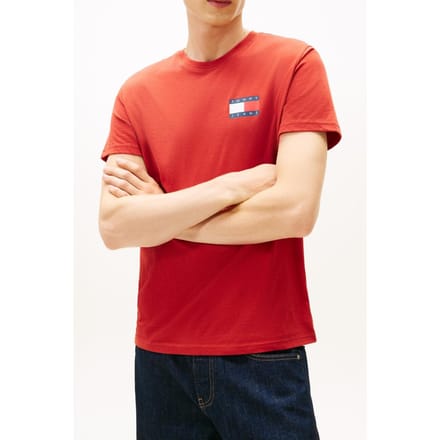 Tommy Hilfiger Tjm Slim Essential T-shirt Terracotta Red Taglia: XS | Magliette basic Outlet | Uomo | Rosso