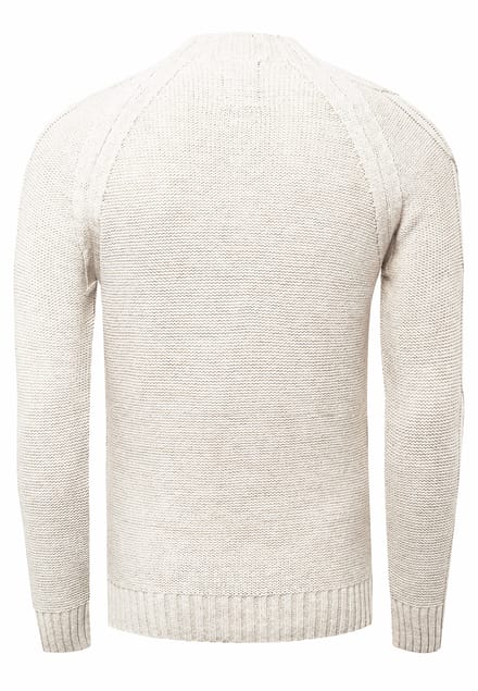 Chunky effen kleur trui met hoge kraag