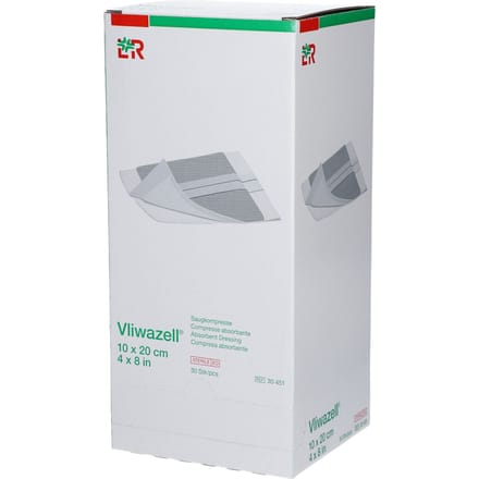 Lohmann & Rauscher Vliwazell 10x20cm 30451 30 Compressen