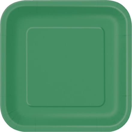 UNIQUE - 14 grote smaragdgroene kartonnen borden