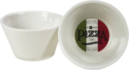 Gusta schaaltjes per 2 porselein Pizza
