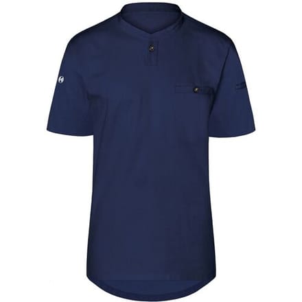 (6 stuks) KARLOWSKY Korte Mouw Heren Werkshirt Performance - Marineblauw - maat: M Blauw