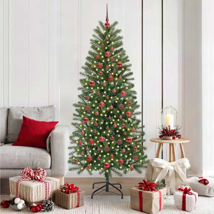 vidaXL - Kunstkerstboom - Groen - 180 - cm - PE - en - PVC
