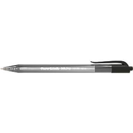 Paper Mate InkJoy 100RT-balpennen met drukknop | Medium punt (1,0 mm) | Zwart | 20 stuks