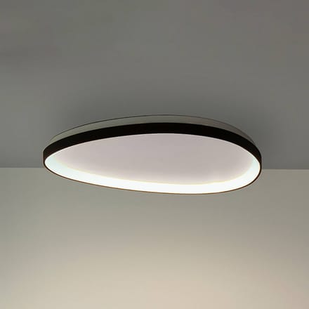 IDEAL LUX LED plafondlamp Gemini 61 zwart 3000 K DALI/PUSH