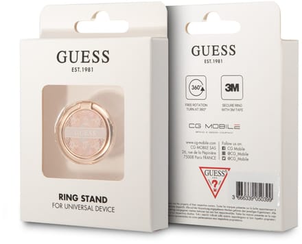 GUESS Ringstandaard - Telefoonhouder - Paisley - Goud