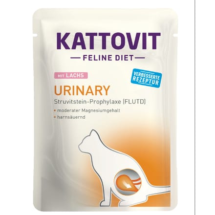 6x85g Urinary Zalm Kattovit Kattenvoer Maaltijdzakjes