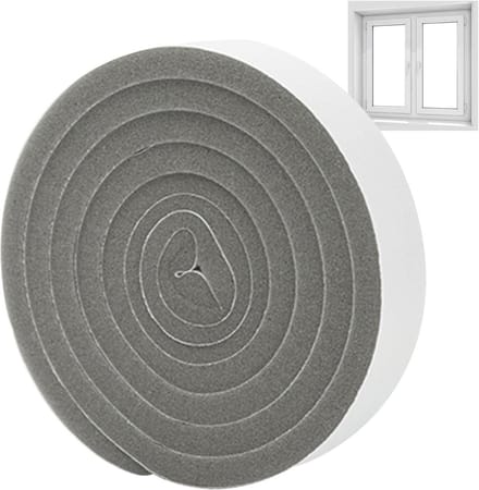 Geluidsdichte Strips - Deurafdichting Tape - Geluid Reduceren - Zelfklevend Sponsrubber - 2 Meter - Zwart