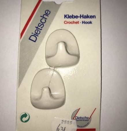 Universele handdoekhaken zelfklevend (setje van 2) Wit