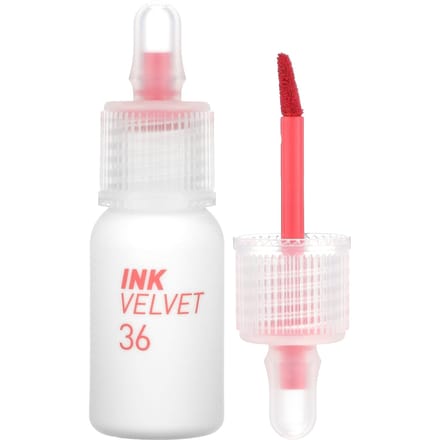 Peripera, Rouge à Lèvres Teinté Ink Velvet, Weather, 36 Corail Actif, 4g (0,14 once) white