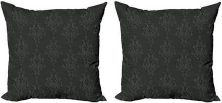 ABAKUHAUS Kussenhoes – 2x40x40 cm – Dubbelzijdig bedrukt – Microvezel