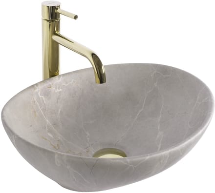 Rea Sofia Beige Matt Opzetwastafel Beige 41X34,5X15Cm