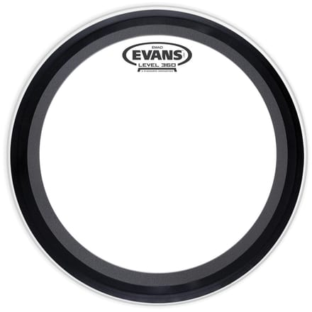 Evans EMAD Clear 16", BD16EMAD, basDrum Batter, bas Hoop - Bass drumvel