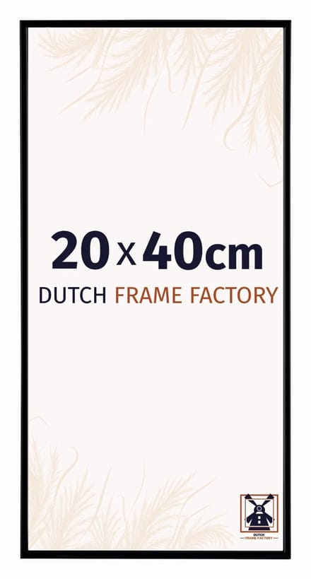Fotolijst 20x40 cm - Kunststof - Zwart Mat - Easy
