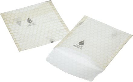 Natural Elements Eco-vriendelijke set van 2 herbruikbare biologische bijenwas boterhamzakjes
