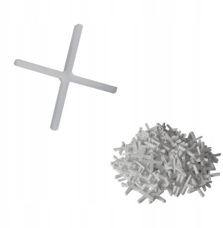 Dedra - Afstandskruisjes voor Tegels - 5 mm - 200 stuks - Wit - Kunststof