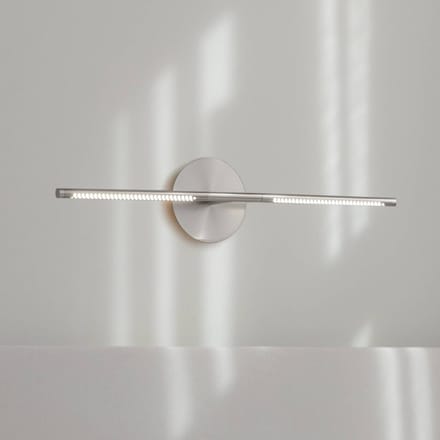 UMAGE LED wandlamp Omni, staalkleurig, lengte 74 cm