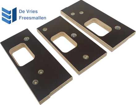 76 x 76 scharnier sjabloon set basis