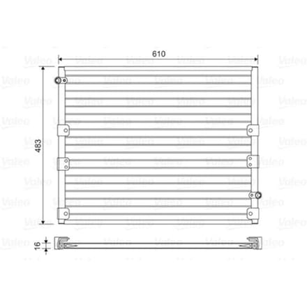 Condensator, airconditioning VALEO 814176