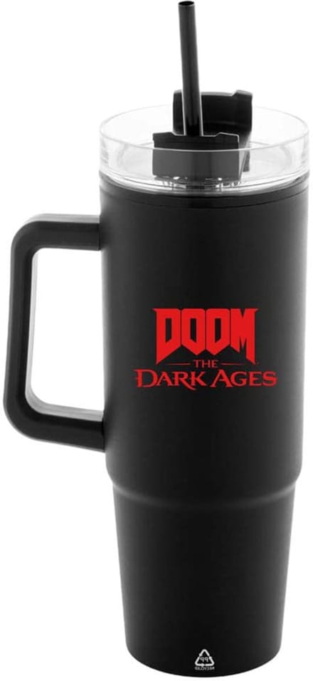 DEVplus Doom The Dark Ages Insulated Mok / Beker met Straw Shield 1180 ml Cups & Mok / Bekers