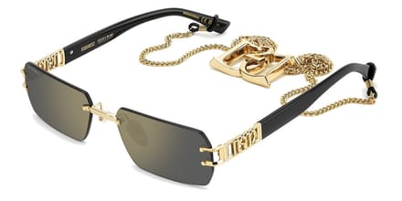 Dsquared2 D2 0189/S/SE ROSE GOLD/ GREY BRONZE MIRRORED 57/18/145 Herrenbrillen Zonnebrillen